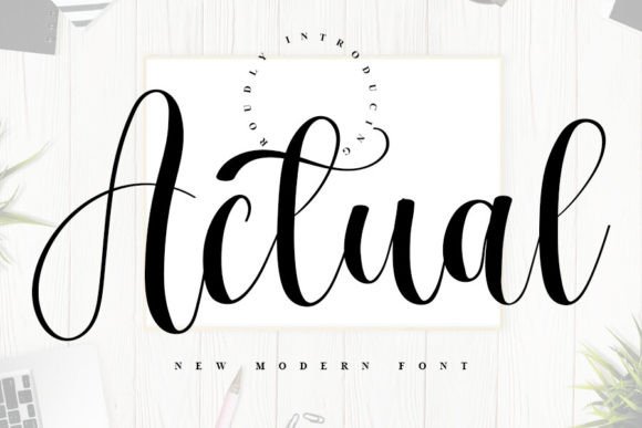 Actual: A Refined Script Font for Digital Branding