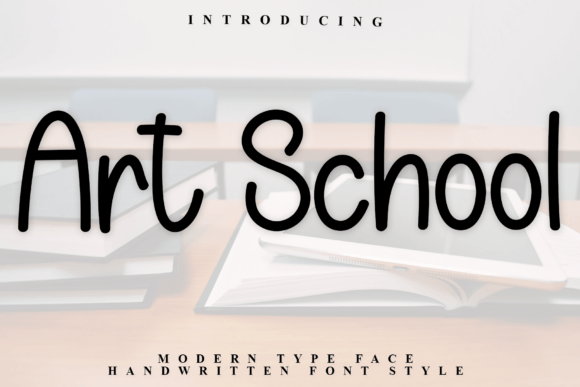 Art School: A Friendly Handwritten Font for Warm Brand Identities