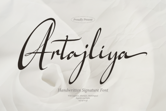Artajliya: A Handwritten Script Font That Makes Your Campaigns Instantly Recognizable