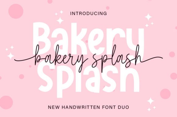 Bakery Splash Duo: A Romantic, Readable Font for Campaign Headlines
