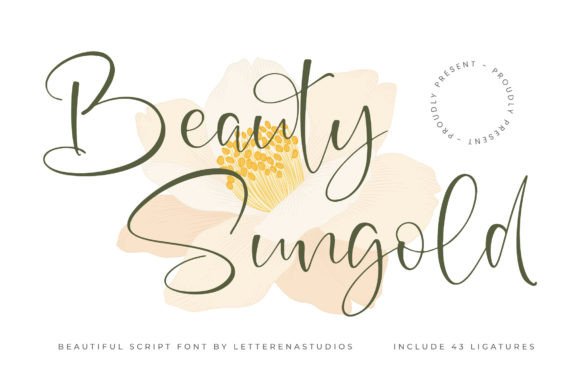 Beauty Sungold: A Handwritten Font That Elevates Real Small Business Branding