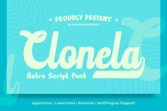 Clonela: A Romantic Retro Script Font for Handmade Creators