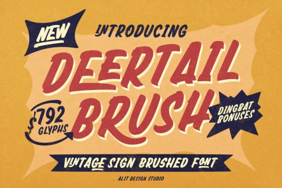 Deertail Brush: A Retro-Inspired Font That Makes Your Brand Feel Human