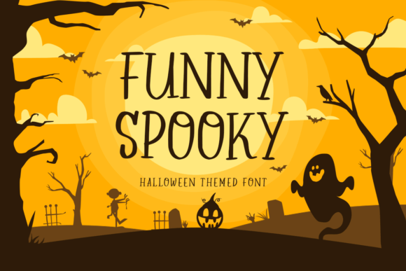 Funny Spooky: A Playful Halloween Typeface for Kids’ Design Projects