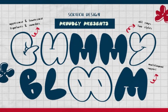 Gummy Bloom: A Playful, Handcrafted Script Font for Makers