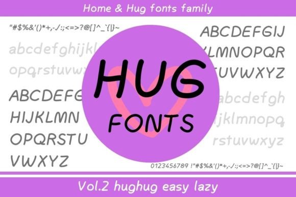 Hughug Easy Lazy: A Warm, Hand-Sketched Display Font for Digital Brands