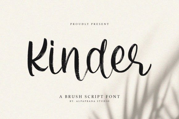 Kinder: A Warm, Modern Brush Script Font for Digital Branding