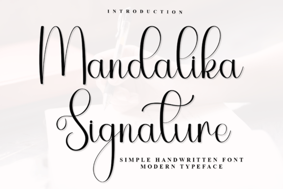 Mandalika Signature: A Handwritten Font for Editorial Charm