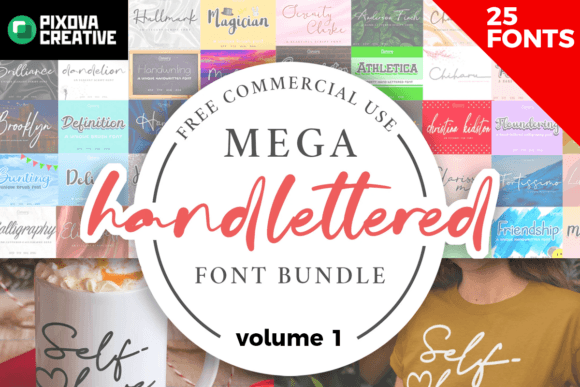 Mega Handlettered Vol. 1: A Font Bundle That Elevates Real Small Business Branding