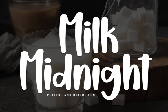 Milk Midnight: A Handwritten Font for Editorial Elegance