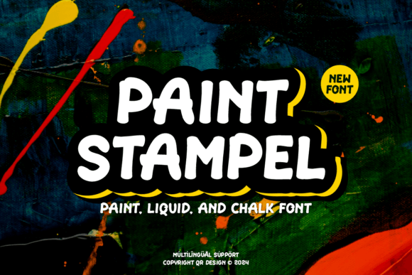 Paint Stampel: A Friendly Handwritten Font for Editorial Design
