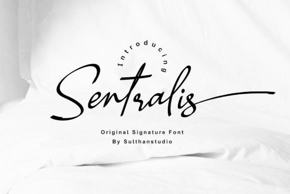 Sentralis: A Signature Script Font for Polished Digital Branding