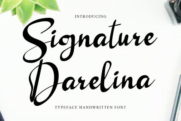 Signature Darelina: A Refined Script Typeface for Digital Branding