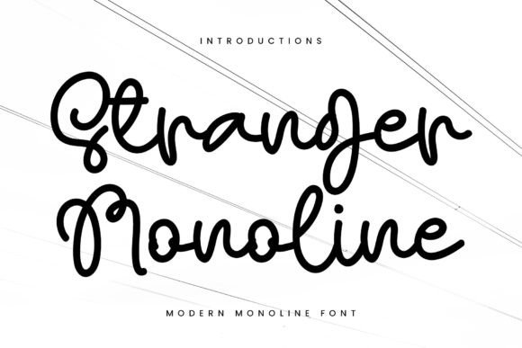 Stranger Monoline: A Refined Handwritten Font for Digital Branding