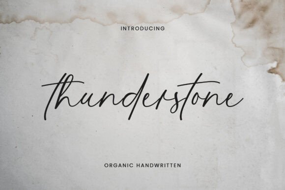 Thunderstone: A Handwritten Font That Elevates Digital Branding