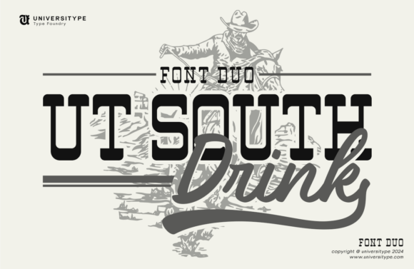Ut South Drink: A Script Amp Font That Feels Like a Design Win
