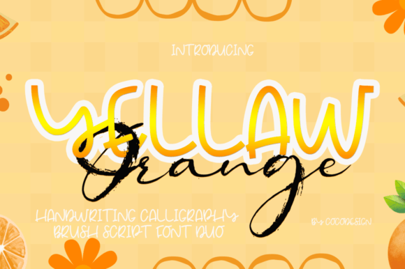 Yellaw Orange Font Duo: A Warm, Handcrafted Touch for Small Business Branding